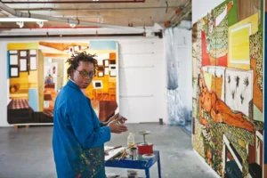 Mickalene Thomas woman painter
