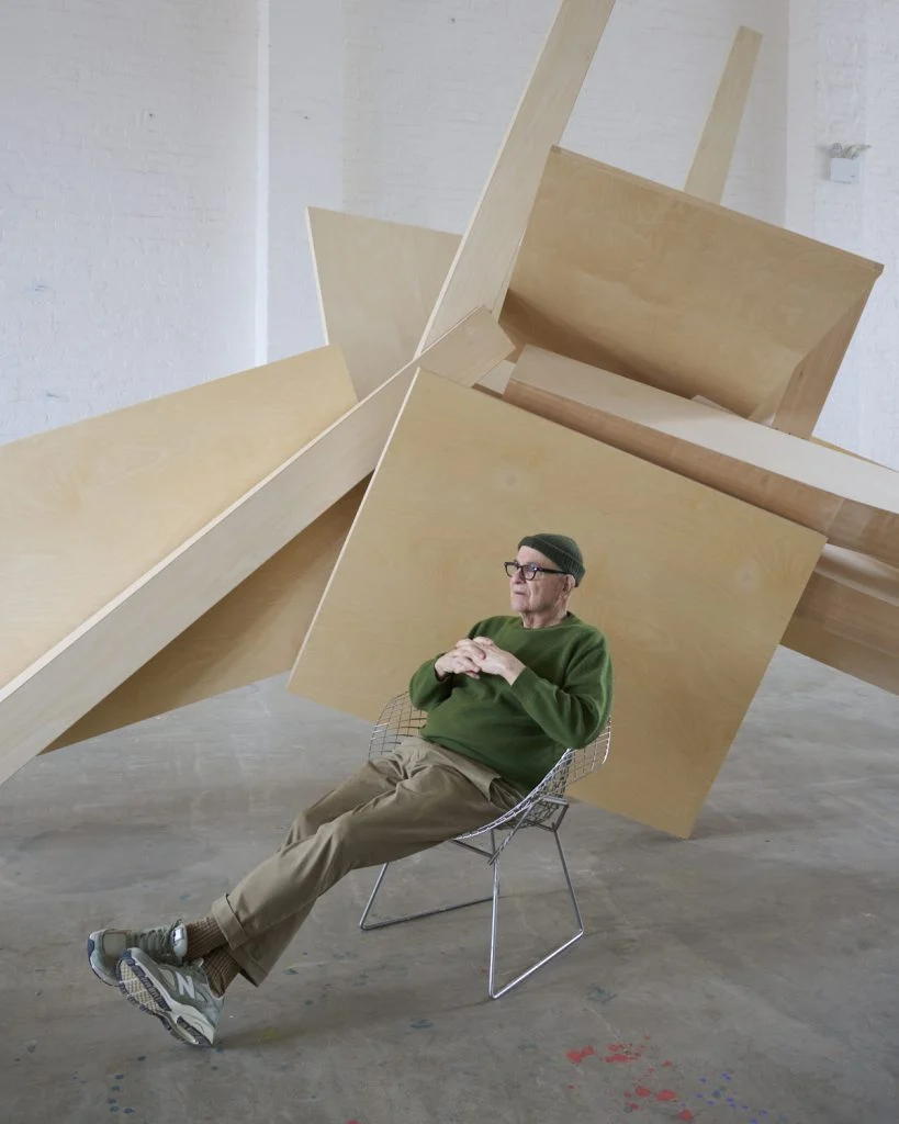 Joel Shapiro in his Long Island City, New York studio, 2024. Photo: Kyle Knodell, courtesy Pace Gallery.
