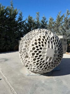 Installation sculpture created by the Lebanese artist Anachar Basbous